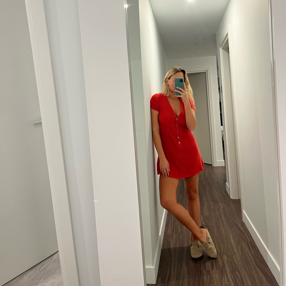 Pull&Bear red mini dress